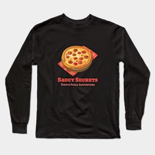 Saucy Secrets: Tofu's Pizza Adventure Long Sleeve T-Shirt